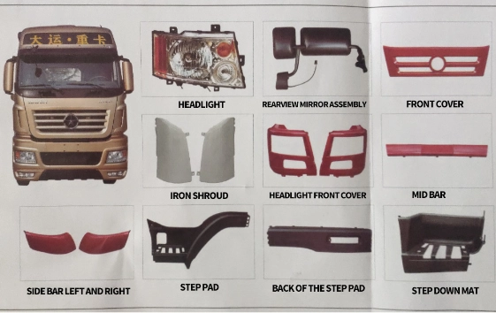 Auto Body Accessories DAYUN Heavy Truck Inner Appearance Accessories for DAYUN Cab Series