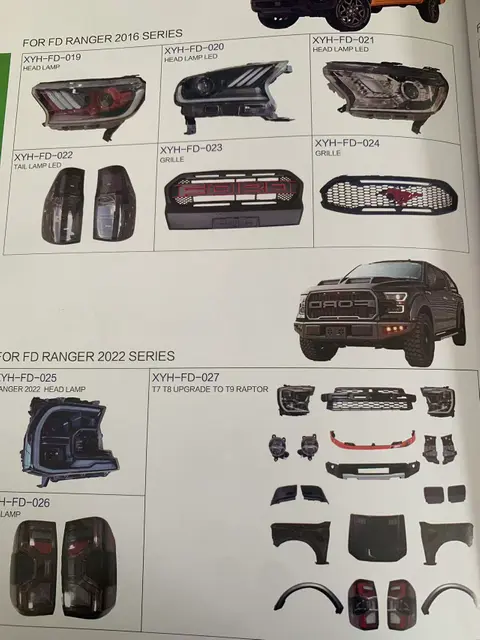 Complete Set of Parts for The Toyota Hilux