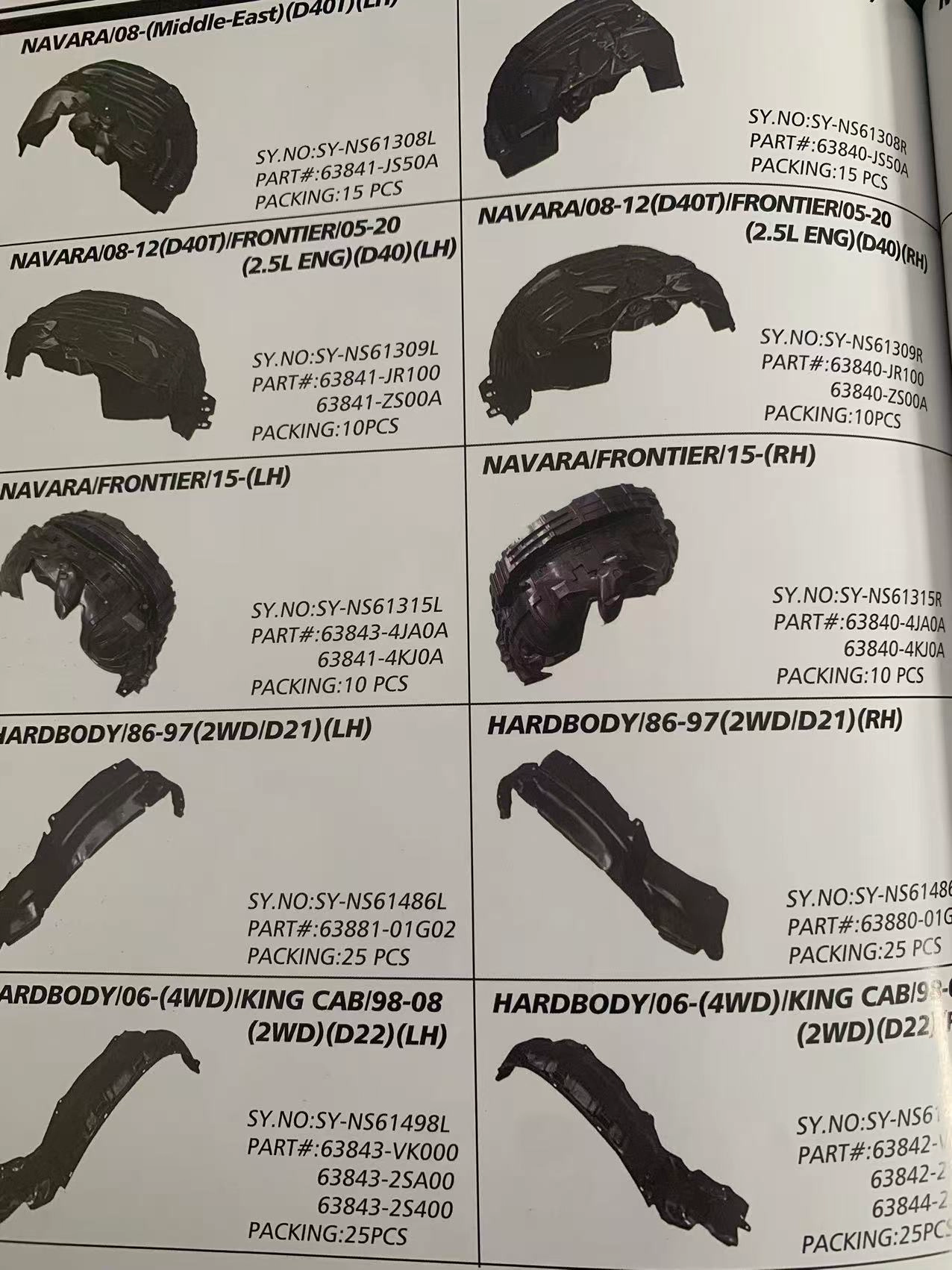 Suitable for Fender Liners of All Nissan Series Models - Image 13