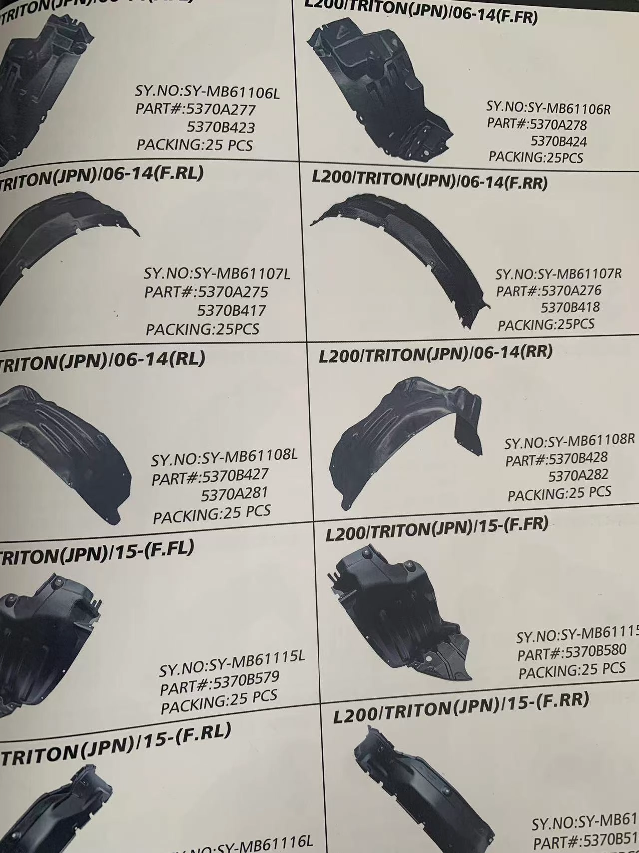 Applicable To All Mitsubishi Vehicle Models And Wing Panel Inner Linings - الصورة 18