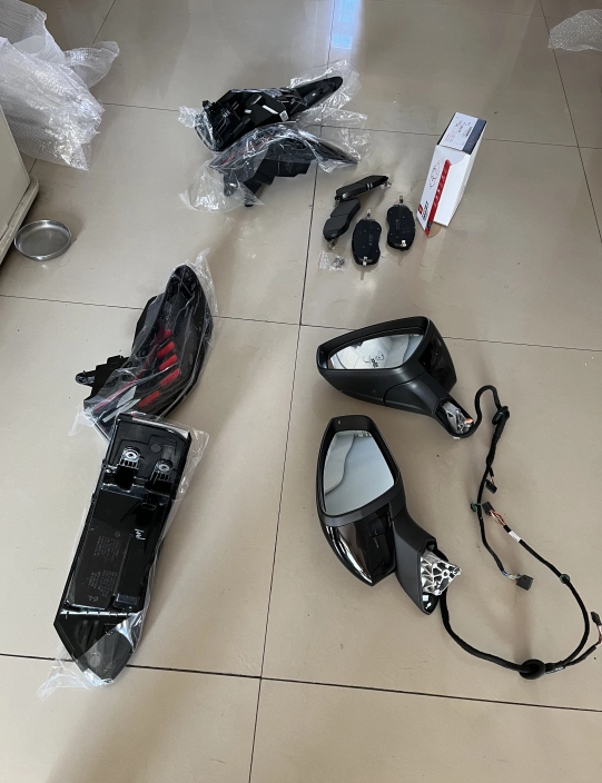 VW series complete set of plastic exterior parts, headlights, taillights, kettle, grille, bumper, decorative strip, bracket, radiator frame, fuel tank cover - Image 3